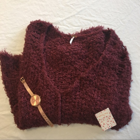 Free People Sweaters - NWT Free People Up the Ladder Sweater in Cinnamon